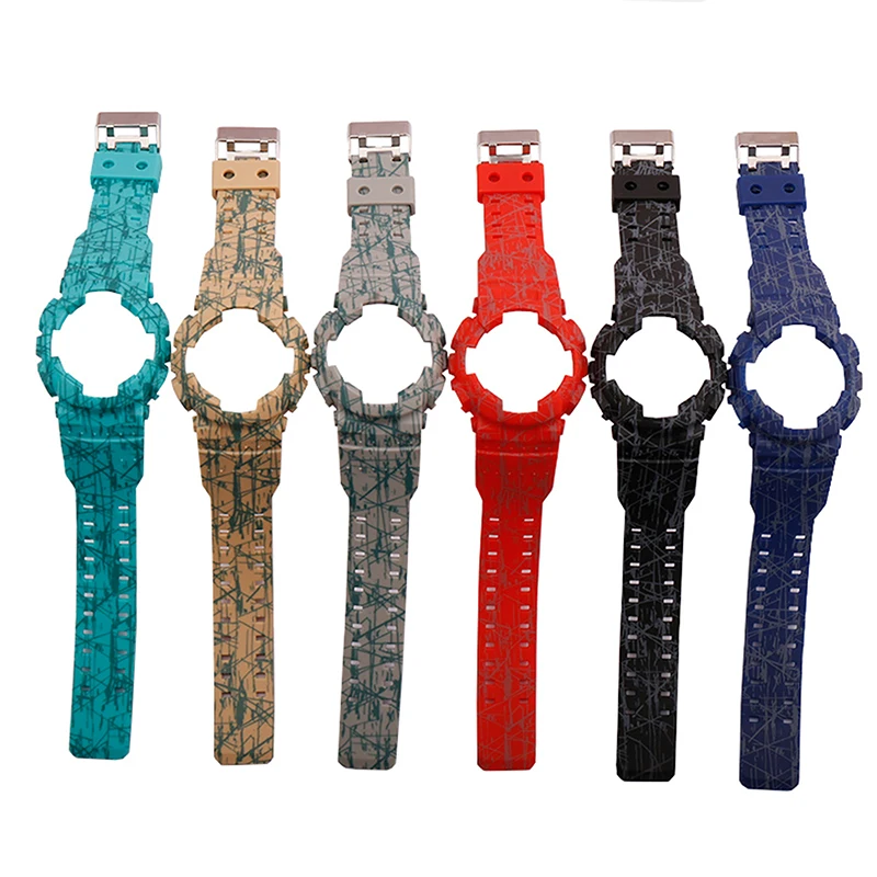 

Watch accessories suitable for Casio GD120 GA-100 GA-110 GA-150 200 burst integrated strap men's and women's straps