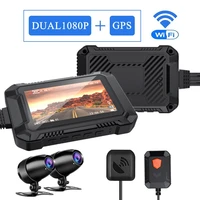 motorcycle data recorder dvr dual 1080p cameras waterproof ips3 0 screen wifi drive by wire ts stream gps optional msmrv2w