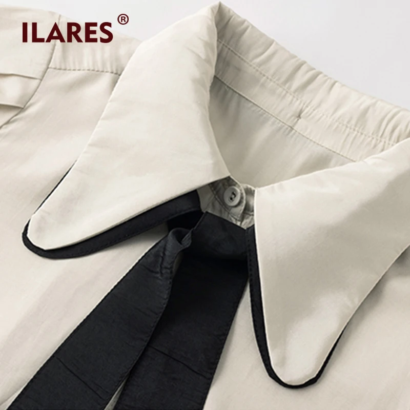 ILARES женская блузка плюс размер рубашка винтажная элегантная короткий рукав