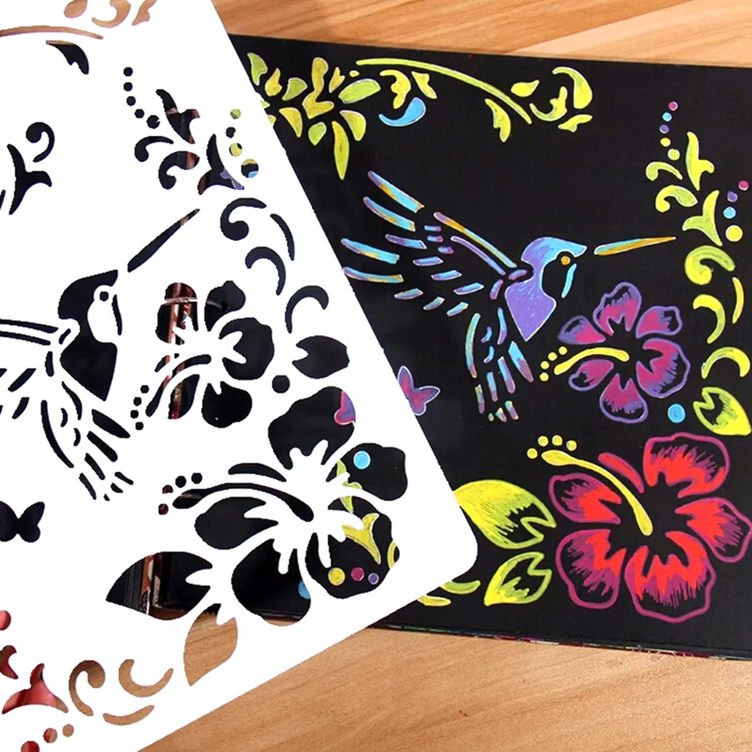 30 шт. радужные скретч карты Волшебная Живопись бумага красочная игрушка для