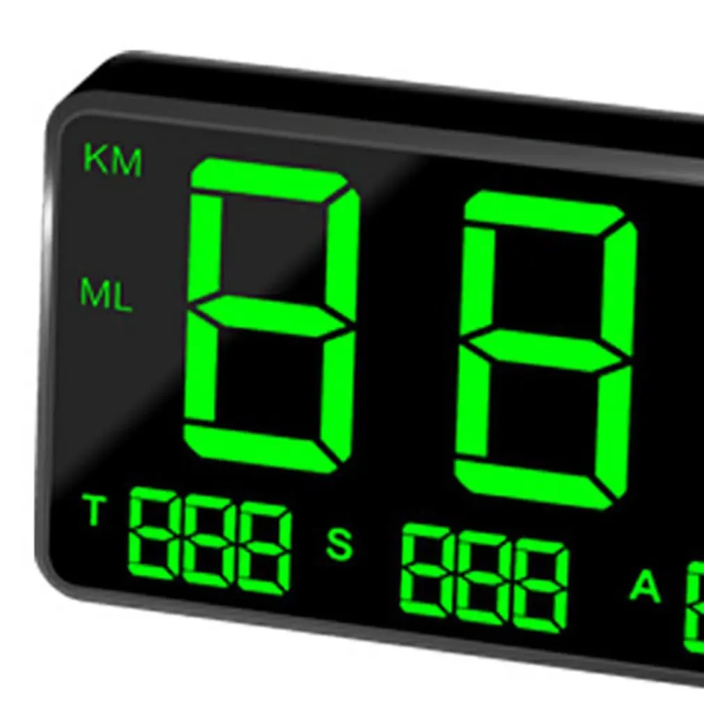 C60 GPS измеритель скорости время вождения Hud Дисплей км/ч для автомобиля велосипеда