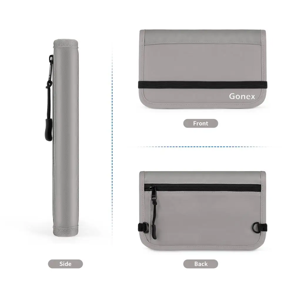 Gonex RFID блокирующий дорожный паспорт кошелек водоотталкивающий Полиэстер