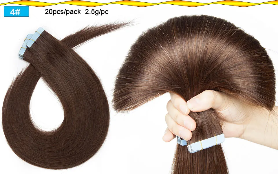SEGO1"-24" 2,5 г/шт. 10/20 шт. волосы на Клейкой Ленте имитирующей кожу волосы, прямые, лента(с чешуйками в одном направлении), опт, не Волосы remy двусторонний скотч волосы для увеличения объема