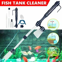 aquarium water pump electric syphon operated fish tank sand washer vacuum gravel water changer siphon filter cleaner