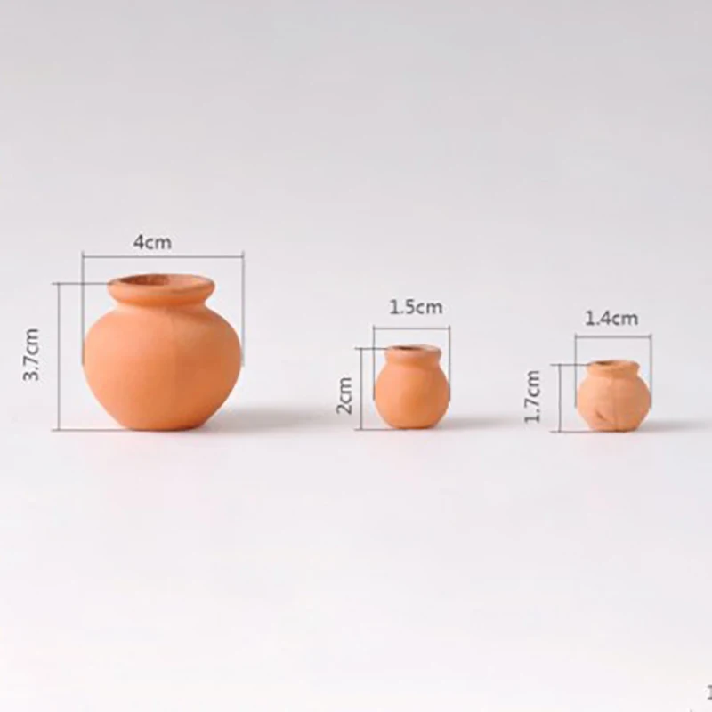 

1:12 Dollhouse Miniatures Decora Vase Mini Terracotta Flowers Pot DIY Dollhouse For Dollhouse Decals new