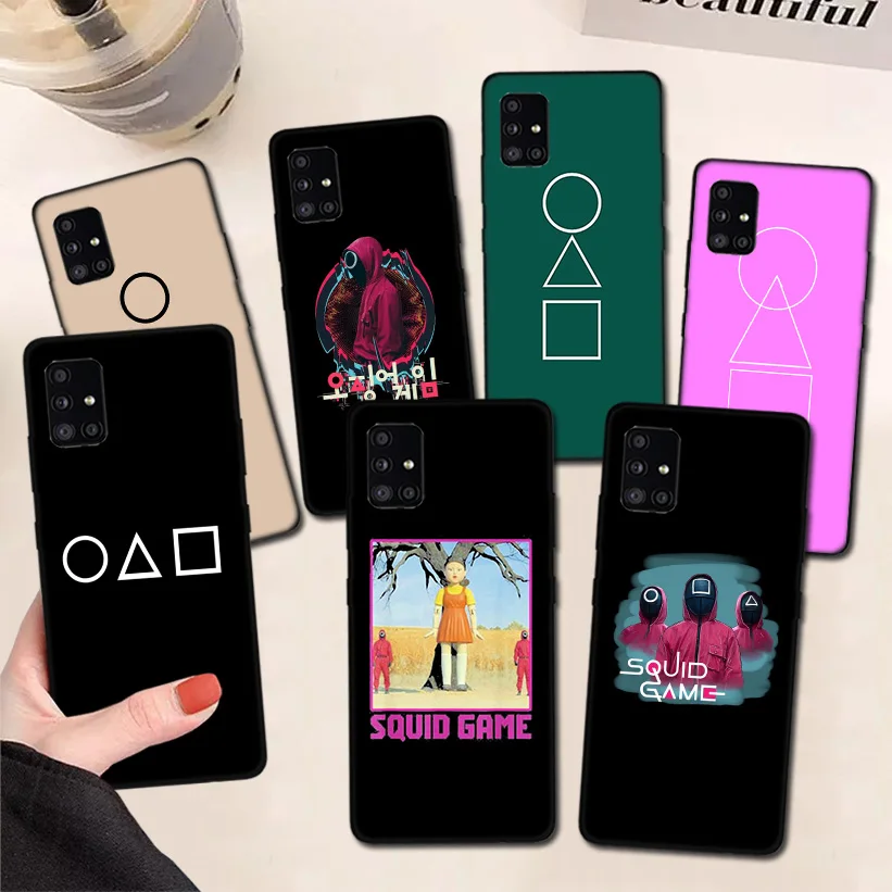

Squid Game Round 6 Phone Case For Samsung Galaxy A51 A71 A50 A70 A81 A91 A30 A40 A20E A10S A6 A7 A8 A9 Back Cover Coque Funda