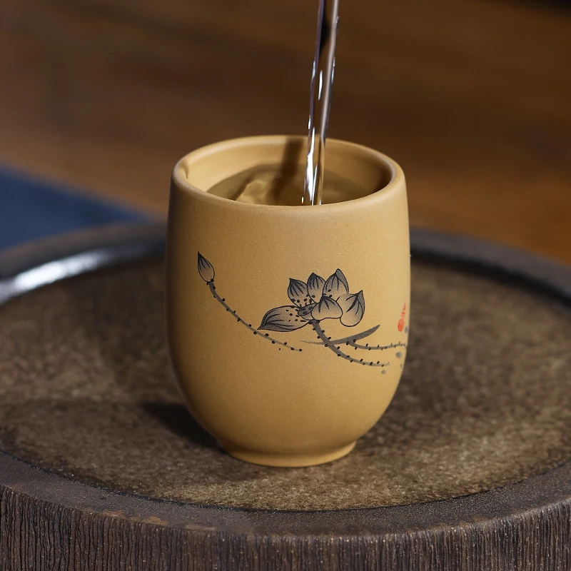 Китайская чайная чашка 120 мл из исинской глины сегментные грязевые чашки Пуэра