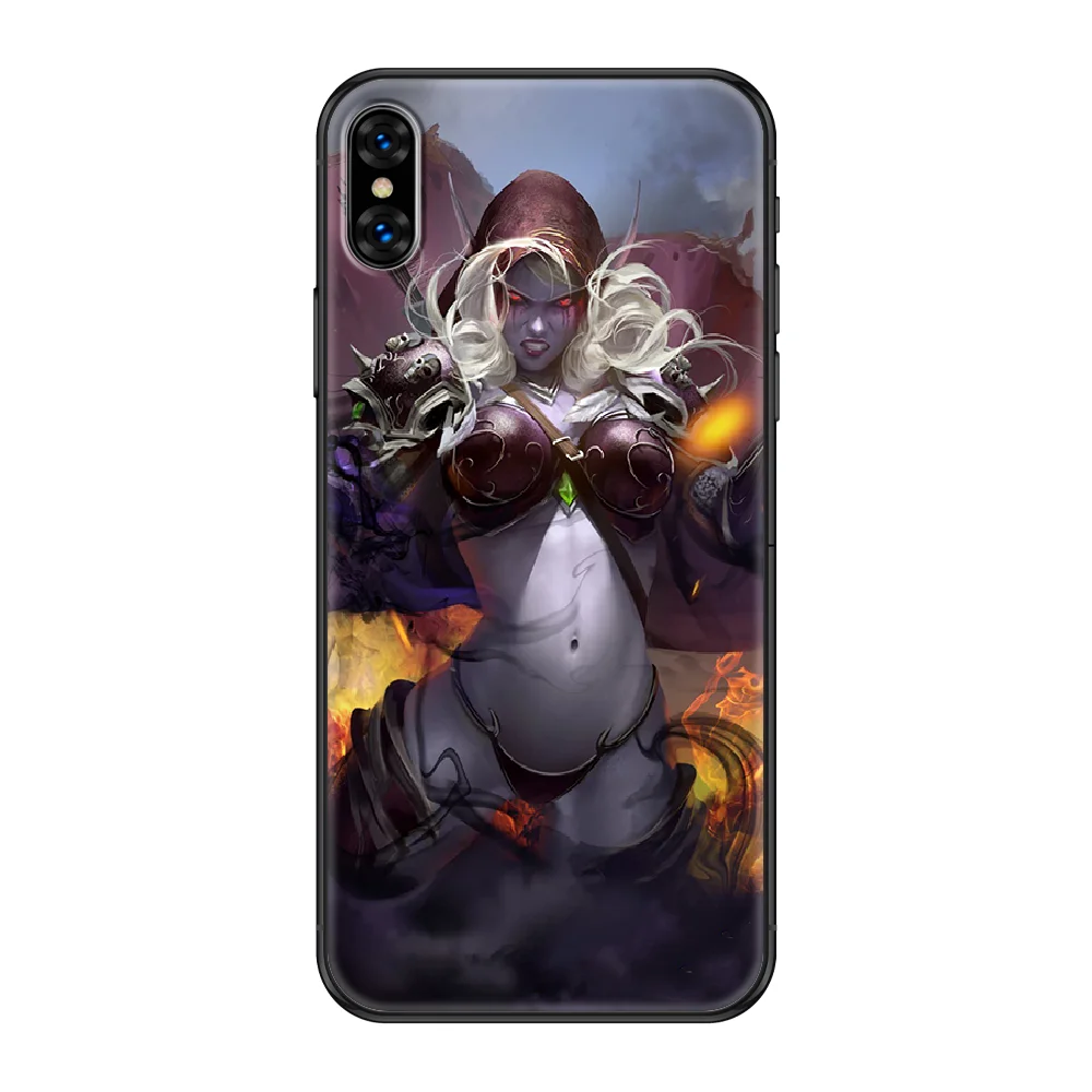 

World of Warcraft WOW Phone case For iphone 4 4s 5 5S SE 5C 6 6S 7 8 plus X XS XR 11 PRO MAX 2020 black painting hoesjes