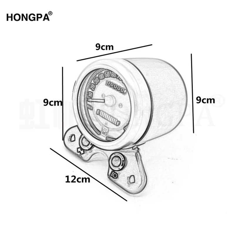 Мотоцикл одометр спидометр ЖК цифровой датчик W/Свет USB зарядное устройство