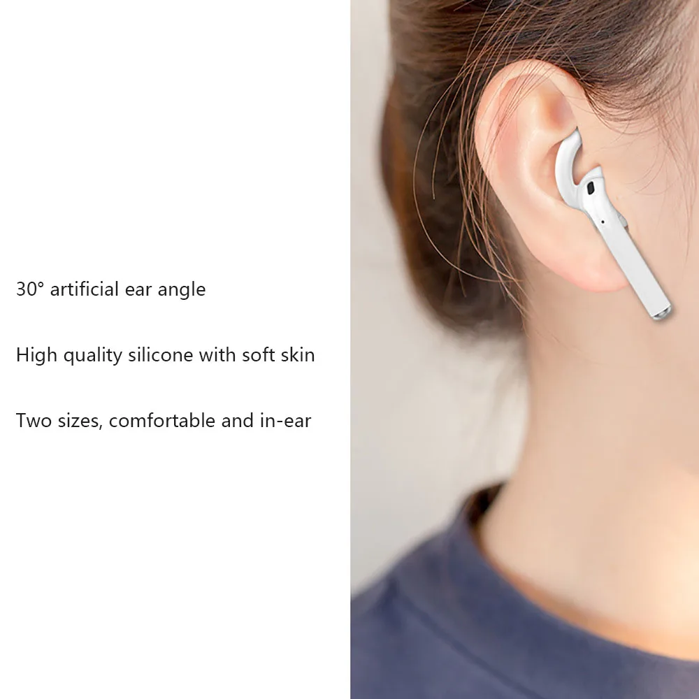 Улучшенный bluetooth-наушник с сопротивлением падению, наушники-вкладыши, силиконовый чехол с ушками, вкладыши, крючки для Airpods/Earpods