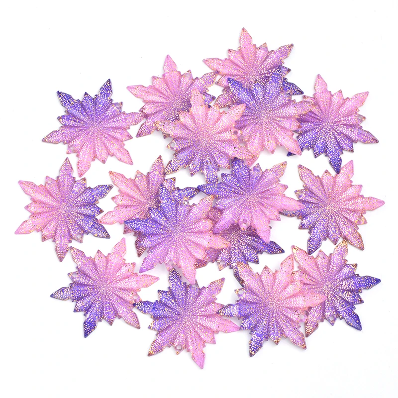 Стразы Декоративные JUNAO с плоской спинкой 30 мм оранжево-красные | Дом и сад