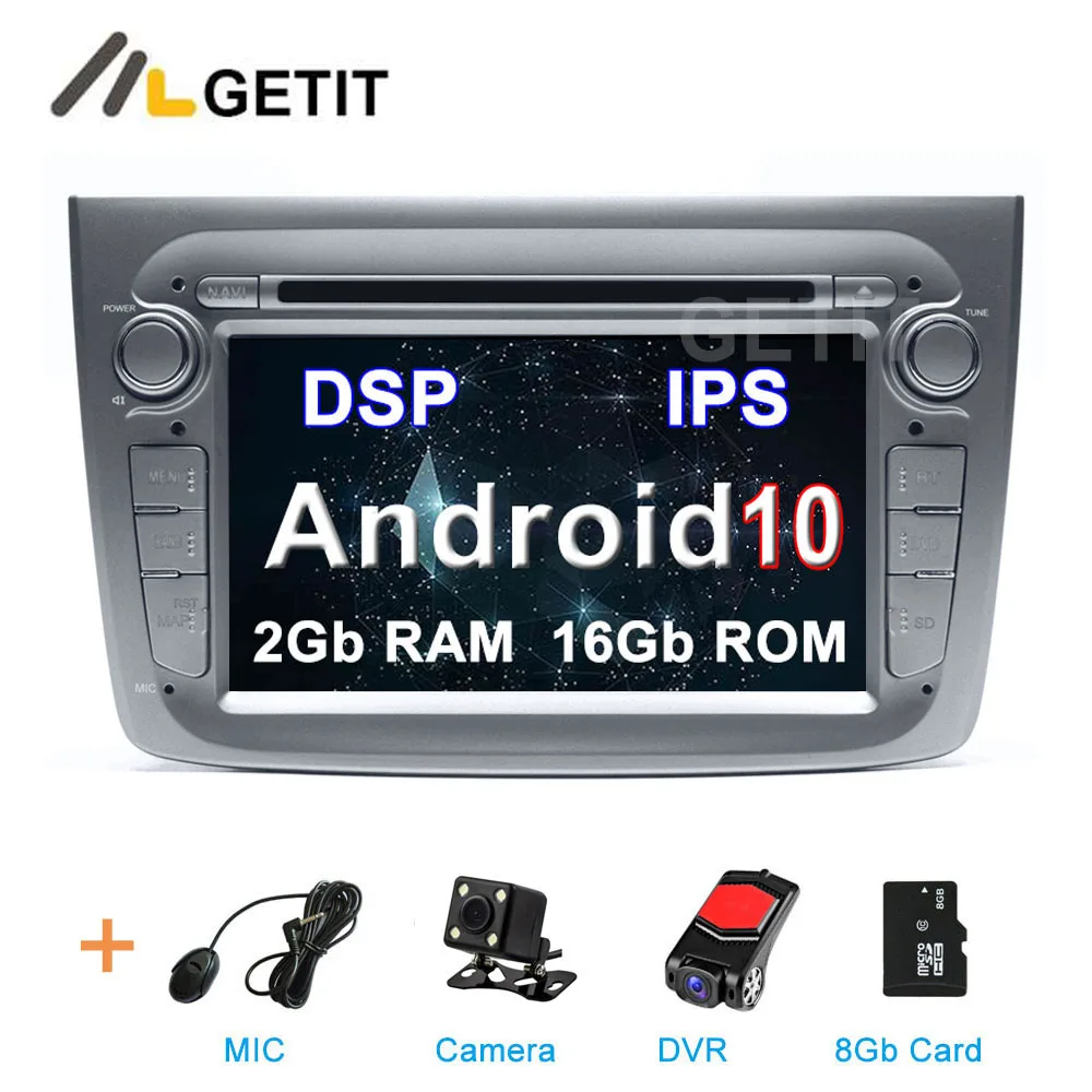 2G CAMERA-DVR-SD-DSP Android 10,0 Автомобильный мультимедийный радио gps DVD стерео для Alfa Romeo Mito canbus wifi bluetooth - Цвет: 2G CAMERA-DVR-SD-DSP