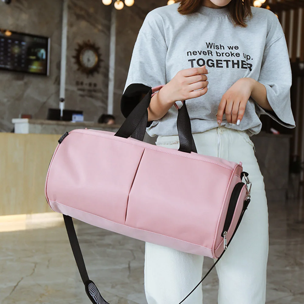 Woman Gym Bag Yoga Bags Large Capacity Fitness Sports Black Portable Travel Training Backpacks With Shoes Compartment  XA149Y