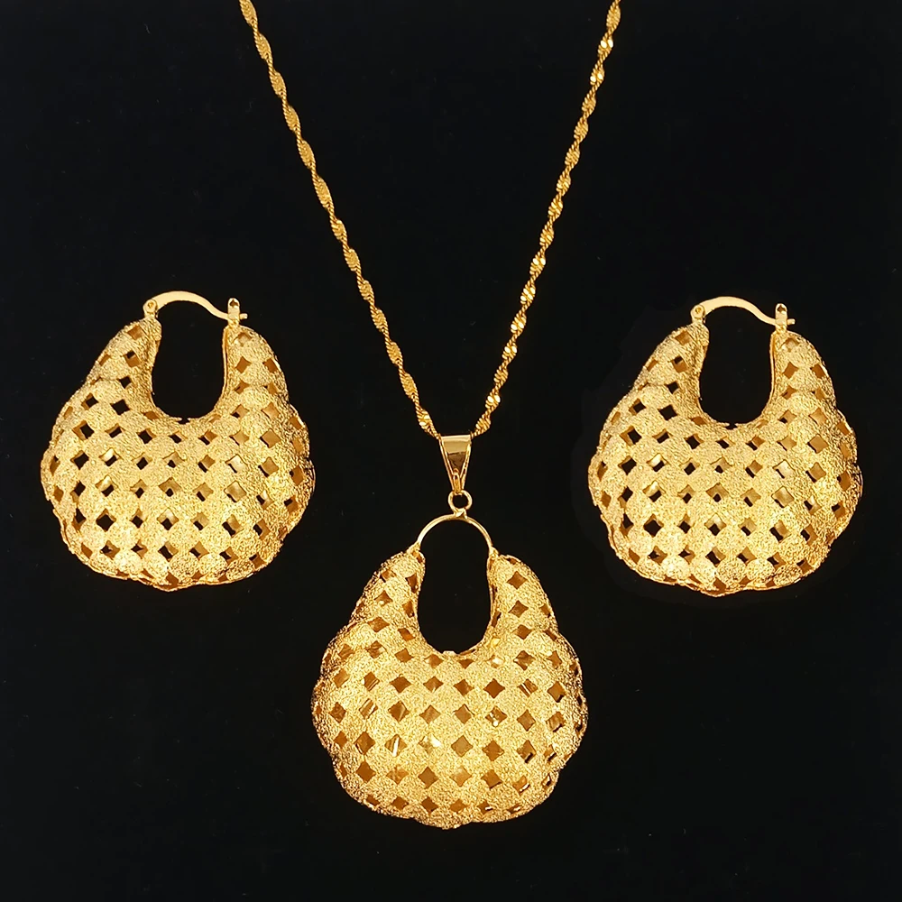 Мода 2020 очаровательные африканские серьги и кулон ювелирные наборы Классические