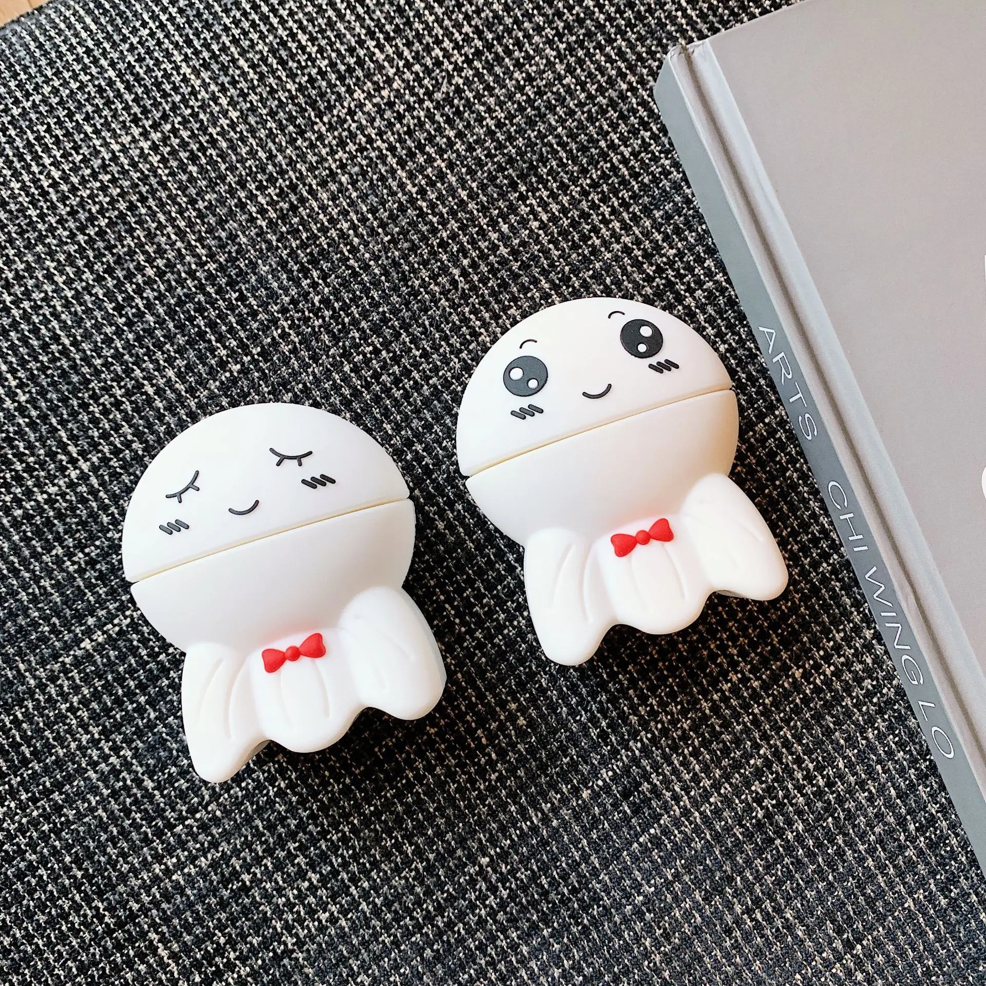Чехол для Airpods 1/2 силиконовый чехол наушников 3D мультяшный милый солнечный свет