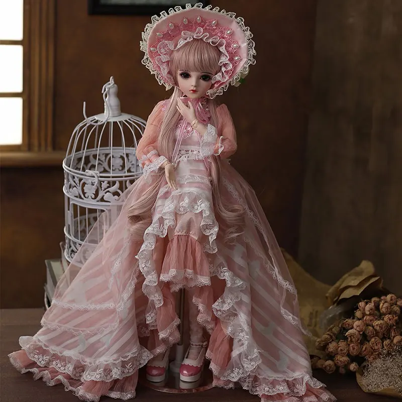 BJD кукла 1/3 BJD силиконовые детские куклы 60 см шарнирная кукла принцесса кукла реалистичный шар мягкие игрушки для девочек подарок с наряд