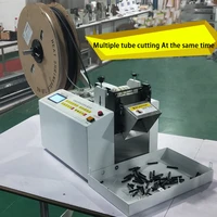 automatic heat shrinkable pipe cutter for rubber stripsteel wire rope pvcpusilicone tubeglass fiber tubeteflon tube