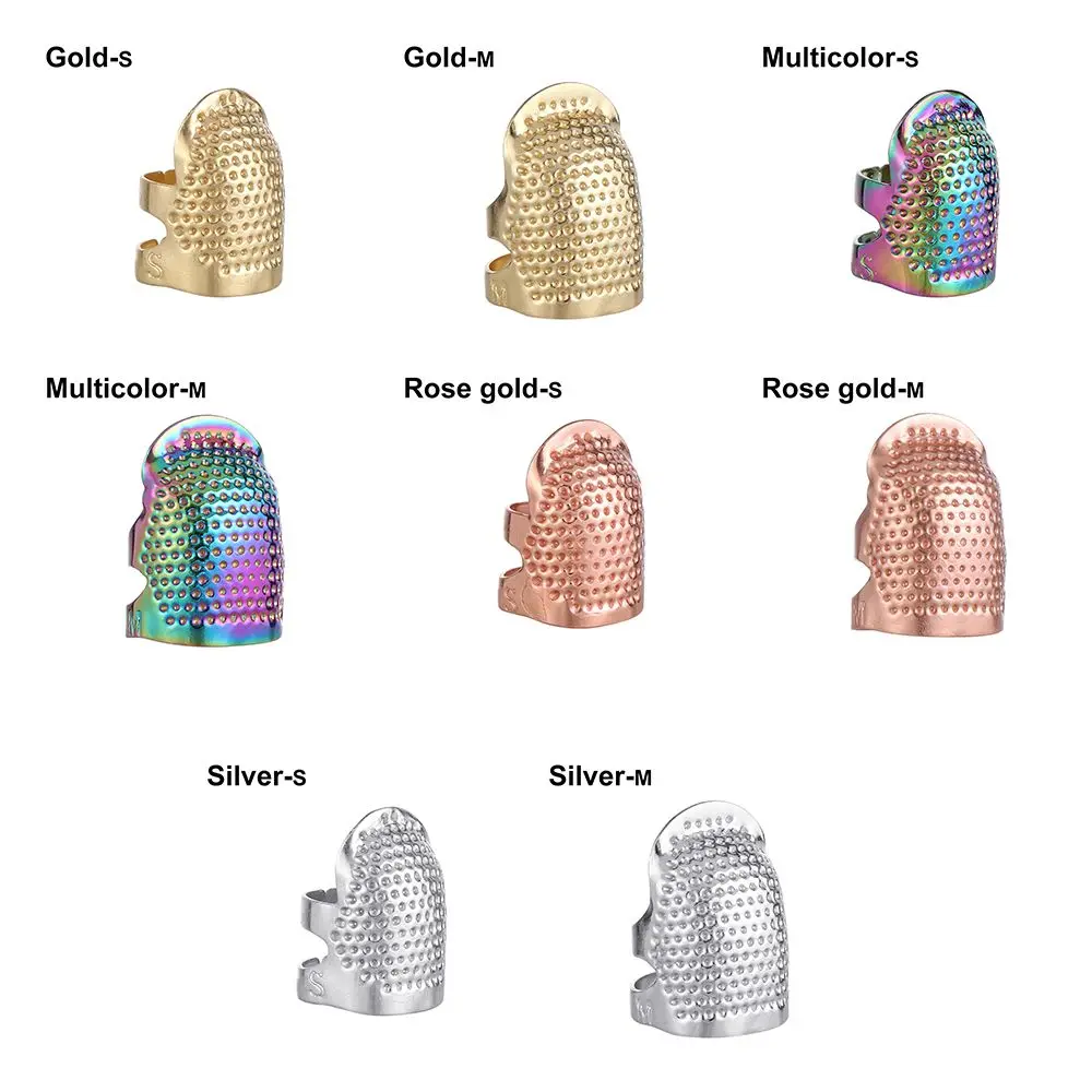 Винтажный Золотой протектор для пальцев наперсток иглы античное кольцо ручная