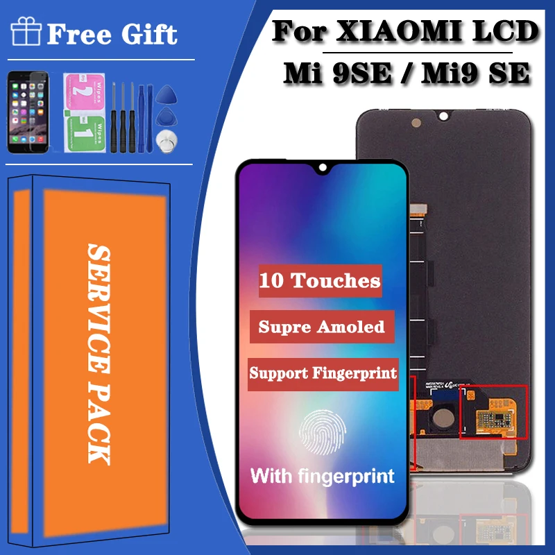 100% Оригинальный Новый ЖК дисплей 5 97 дюйма для Xiaomi MI9 SE Mi9 экран с рамкой и