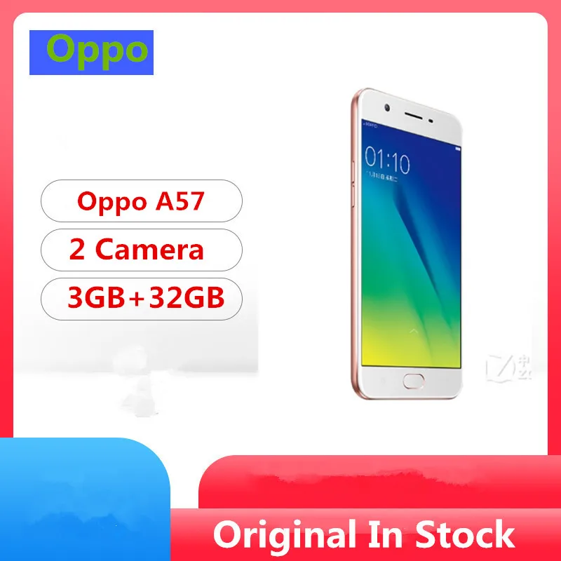 Oppo A57 смартфон с 5 2 дюймовым дисплеем процессором Snapdragon 435 ОЗУ 3 ГБ ПЗУ 32 16 МП Android 6 0