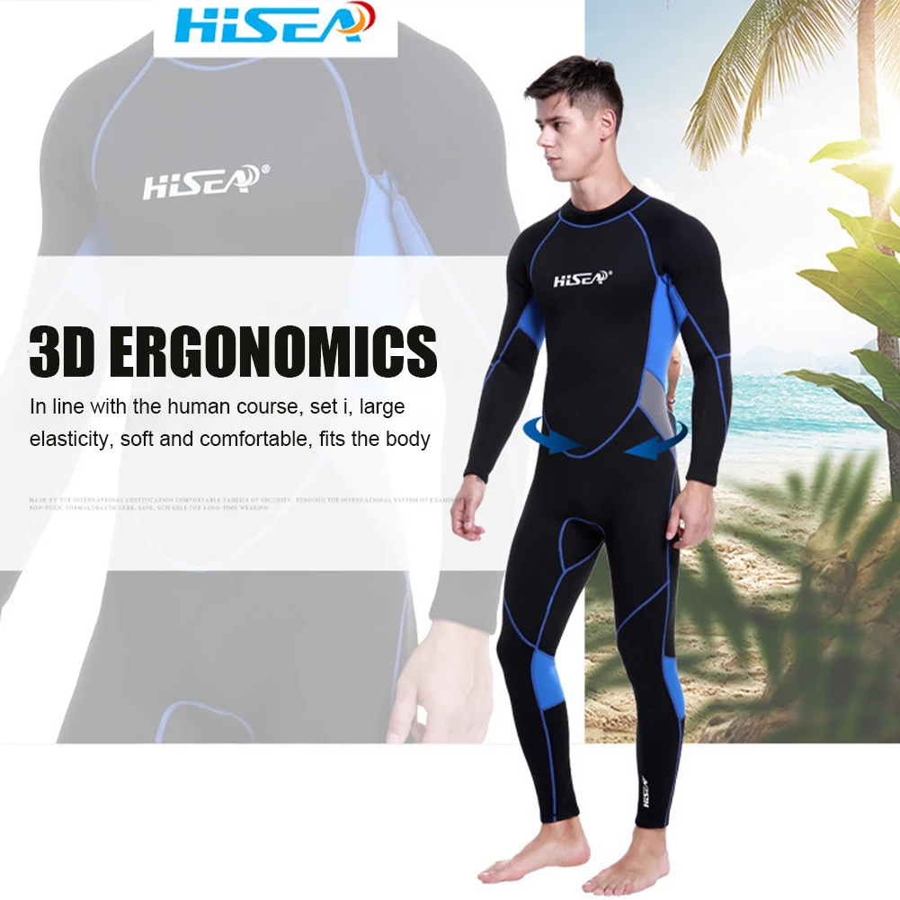 

3mm Wetsuit Full Body Diving Suit Back Zipper Suit for Diving Snorkeling Surfing Surfing Suit Swimming for Women Men