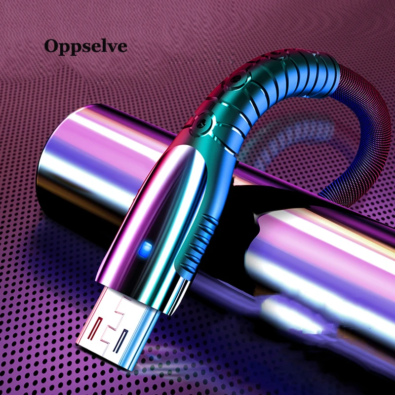 Светодиодный Micro USB кабель 3A Быстрая Зарядка Кабель Microusb для Samsung Xiaomi Huawei Android