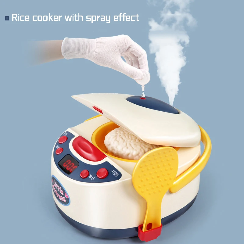 Игрушечный дом для кухни имитация еды электрическая рисоварка игровой набор