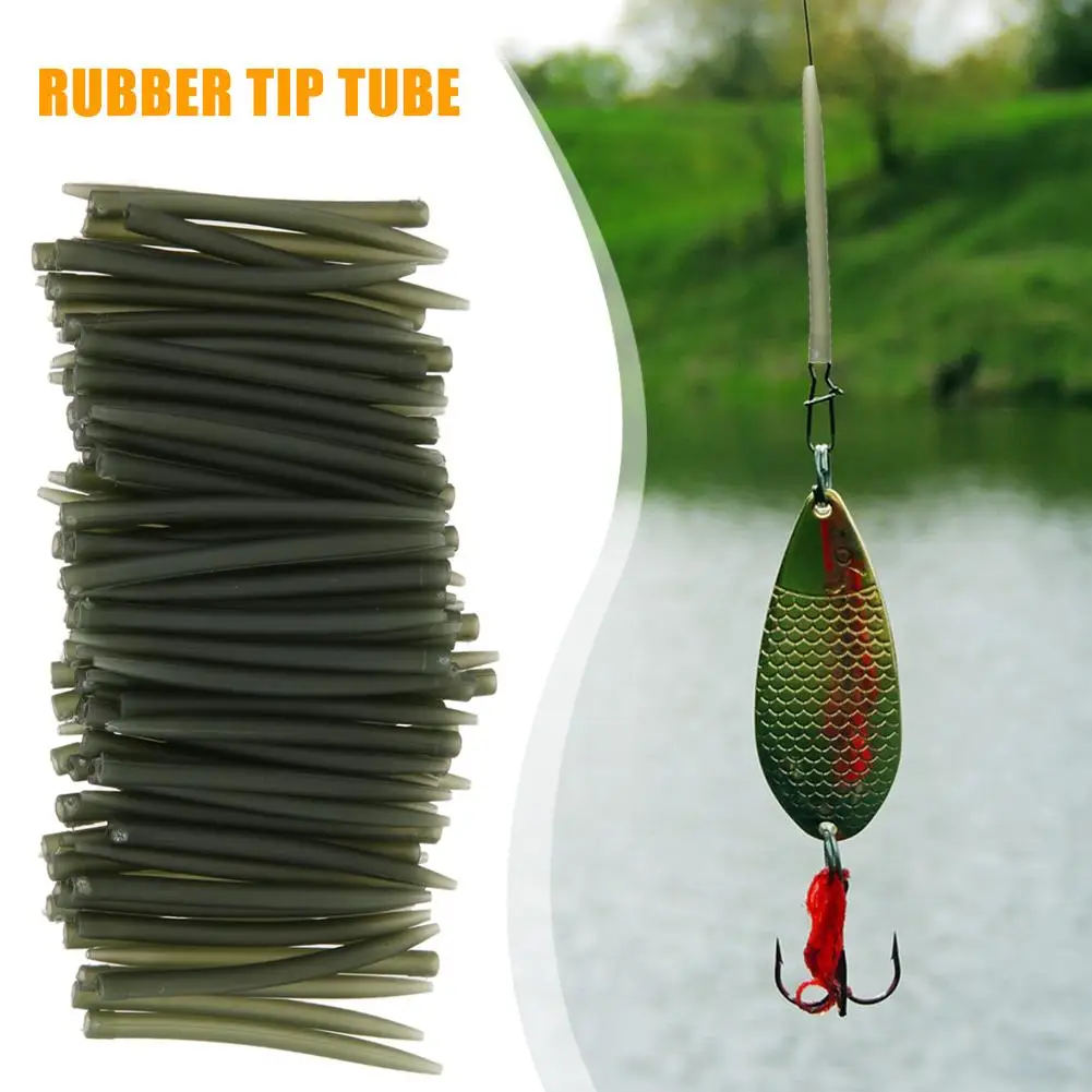 

Fishing Hook Sleeve Rubber Tip Tube Positioner Terminal Fishing Tackles for Carp Fishing Rig Hair Ronnie Rig Terminal Tackle