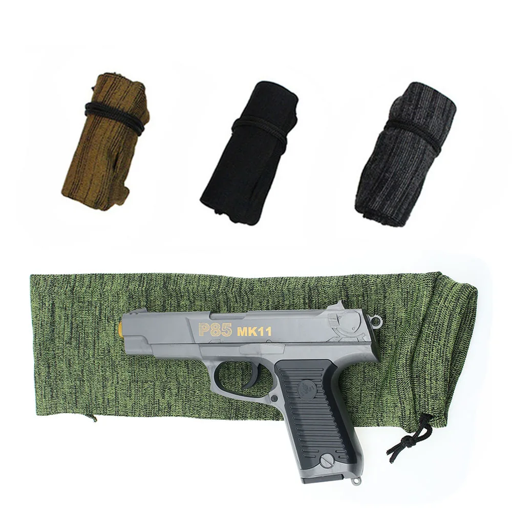 

Outdoor Hunting dust-proof gun cover gun storage bag knitted dust-proof protective cover short gun socks