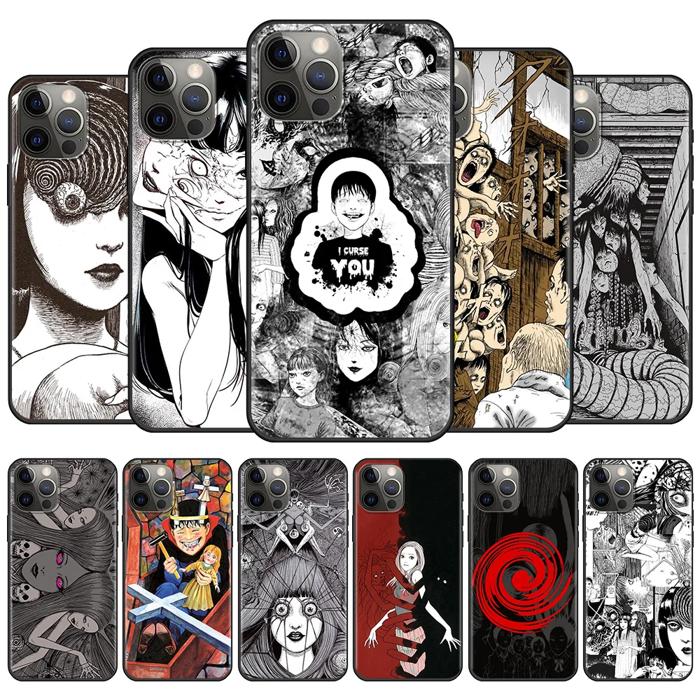 

Horror Manga Junji Ito Best Phone Case For Apple iPhone 11 12 13 Pro Max 7 6 8 6s Plus 12 13 Mini X XS max XR SE2020 5 5S Capa