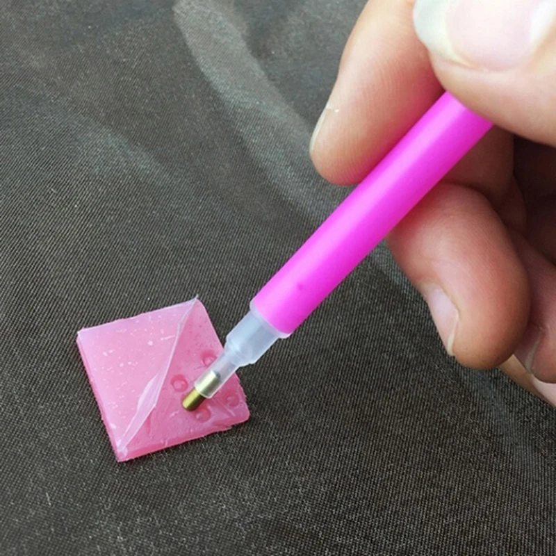 

1 Set Nail Storage Box + Rhinestone Point Dotting Glue Pen Paste Sticker Diamond Mud Adhesive Clay Picker Nail Manicure Tool