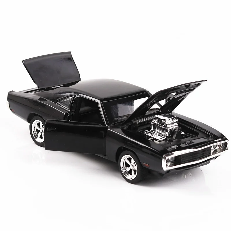 

1/32 Die-casting Toy Car With Sound And Light Collection Car Toy Speed And Passion Dodge Car Model Boy Child Gift