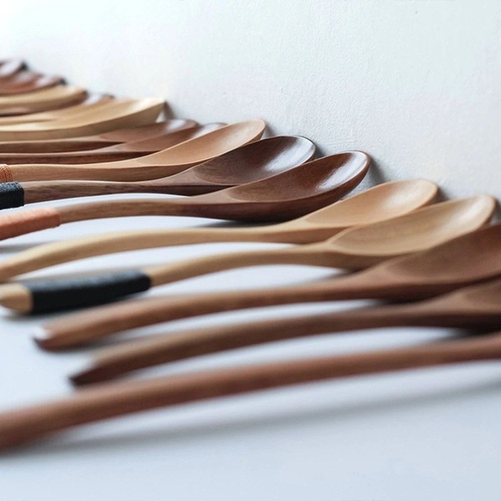 Деревянная ложка китайская Лаковая посуда термостойкая деревянная для супа