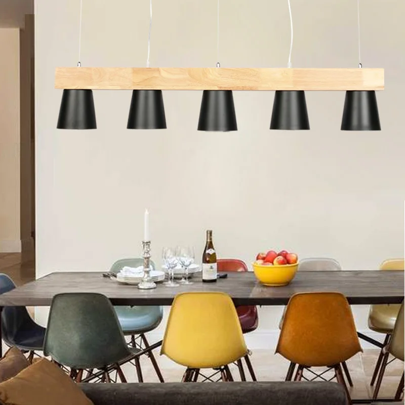 Современный Золотой светодиодный подвесной светильник в скандинавском стиле