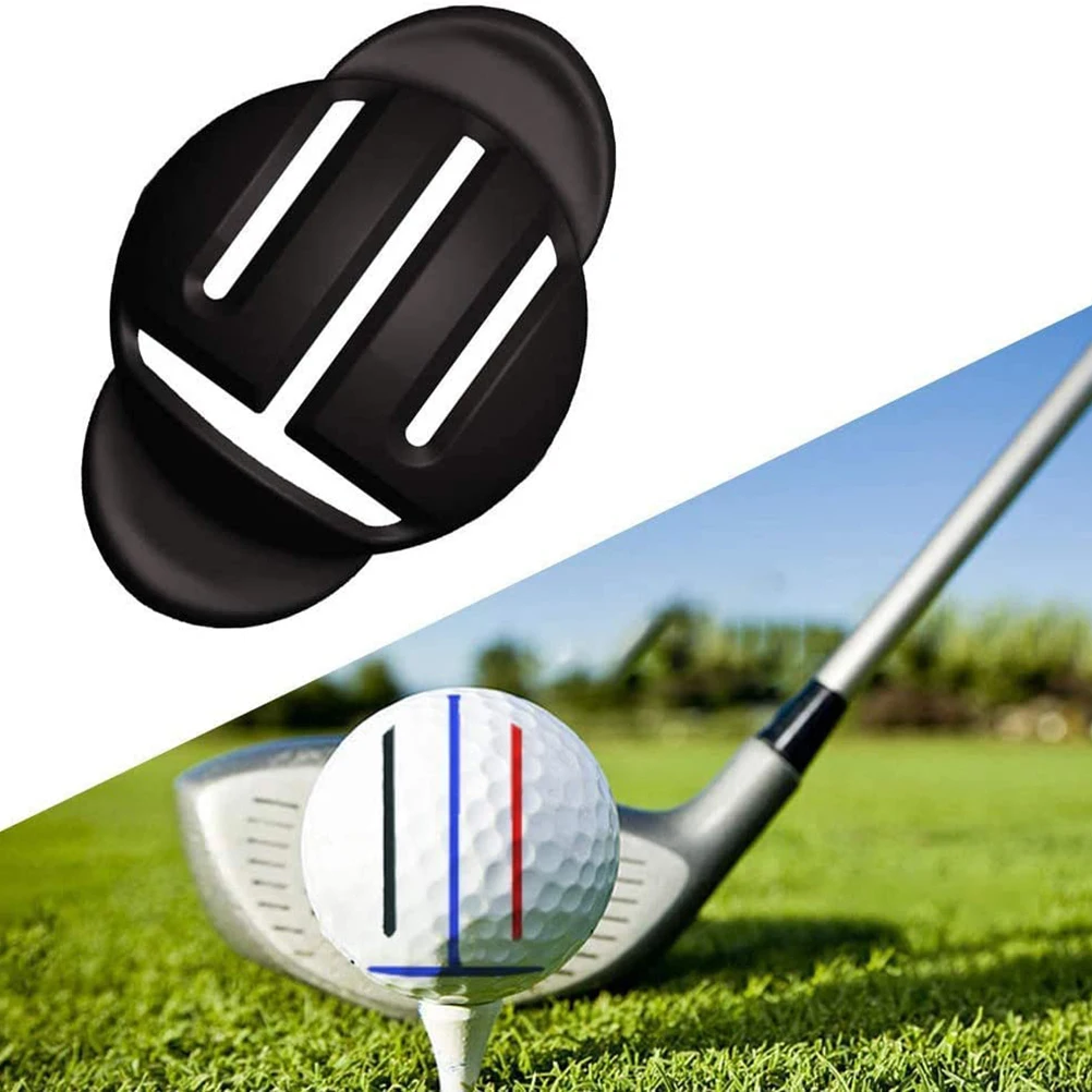 

Портативная подкладка для шариковой линии для гольфа с 2 маркерами, Прочный инструмент для выравнивания и маркировки шариков для гольфа, ле...