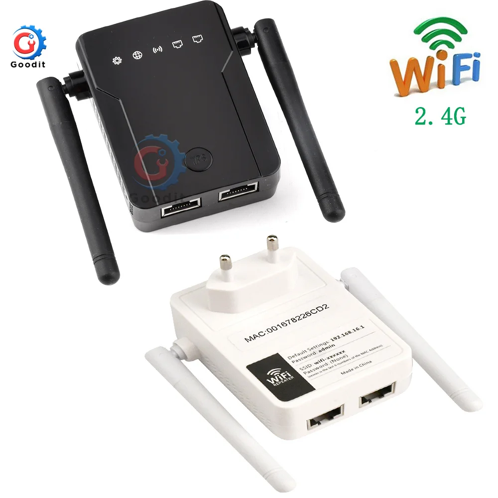 

Беспроводной Wi-Fi ретранслятор 300 Мбит/с 802.11n/b/g сетевой Wi-Fi удлинитель 2,4 ГГц высокомощный Wi-Fi-роутер с двойной антенной