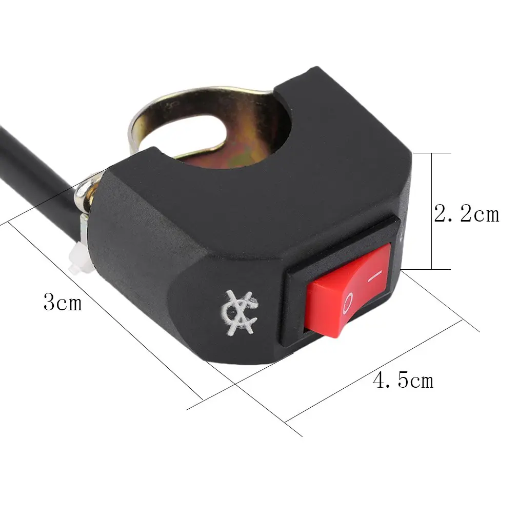 

Universal Motorcycle ATV Bike Handlebar Light ON OFF Kill Switch Button Connector hot selling