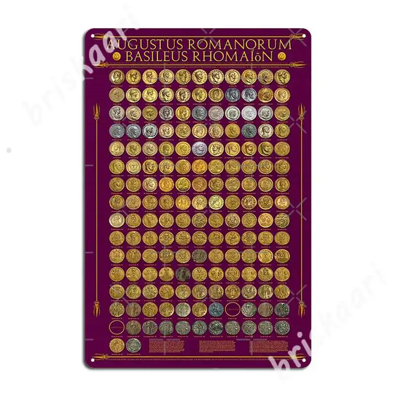 РИМСКИЕ ИМПЕРАТОРЫ 27 до 1453 года Ce металлические знаки настенная роспись паб