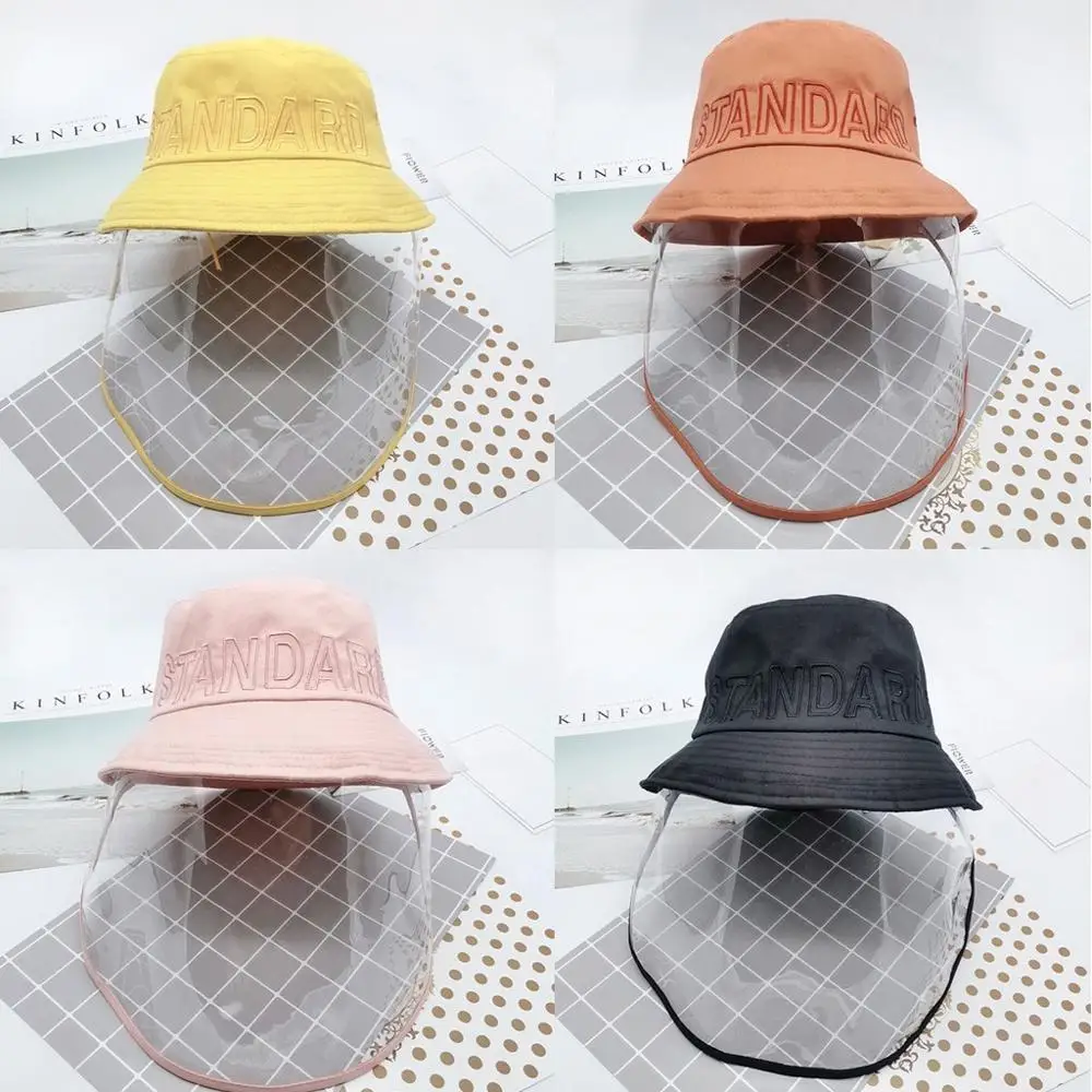 

Protective cap Men Women Kids Boys Girls Letter Print Anti-spitting Hat Dustproof Cover Cap Hat is simple and functional