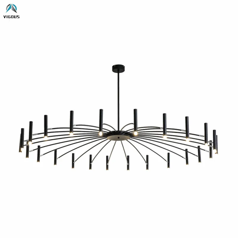 

Nordic Modern Living Room Rotatable Led Chandelier Lustre Black Led Luminarias Lamparas Pendant Chandelier Lighting Fixtures