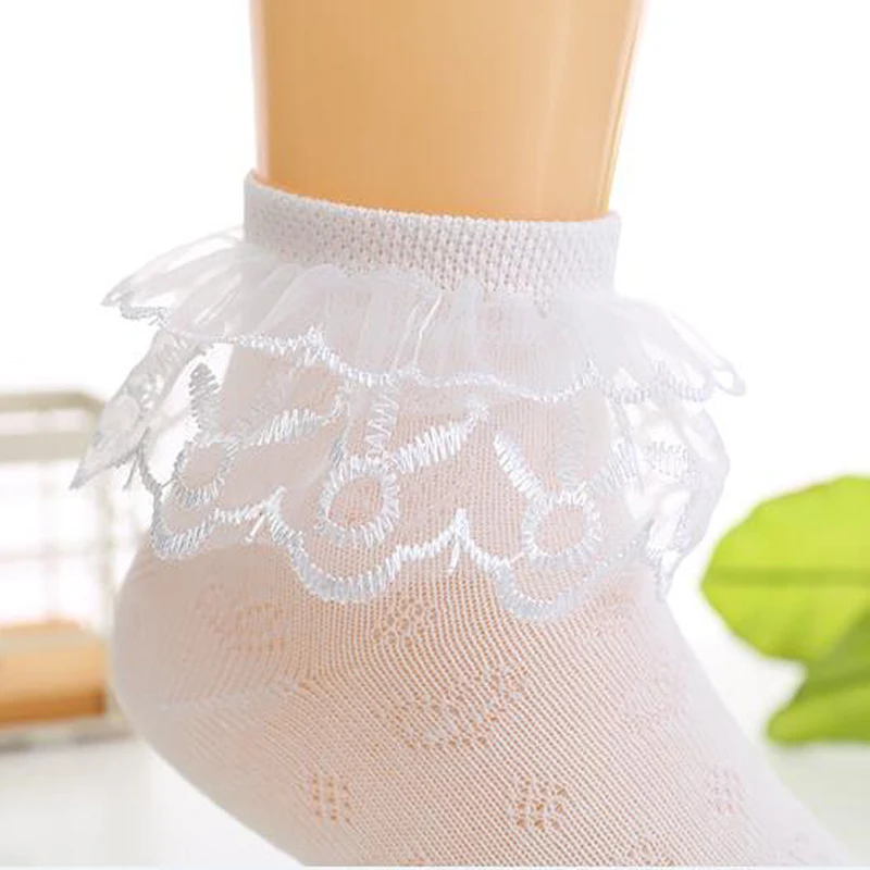 Calcetines de algod&oacute;n y encaje de nailon para ni&ntilde;as, medias de colores caramelo, de 1 a 15 a&ntilde;os, primavera y verano, 4 par/lote, 2020-5