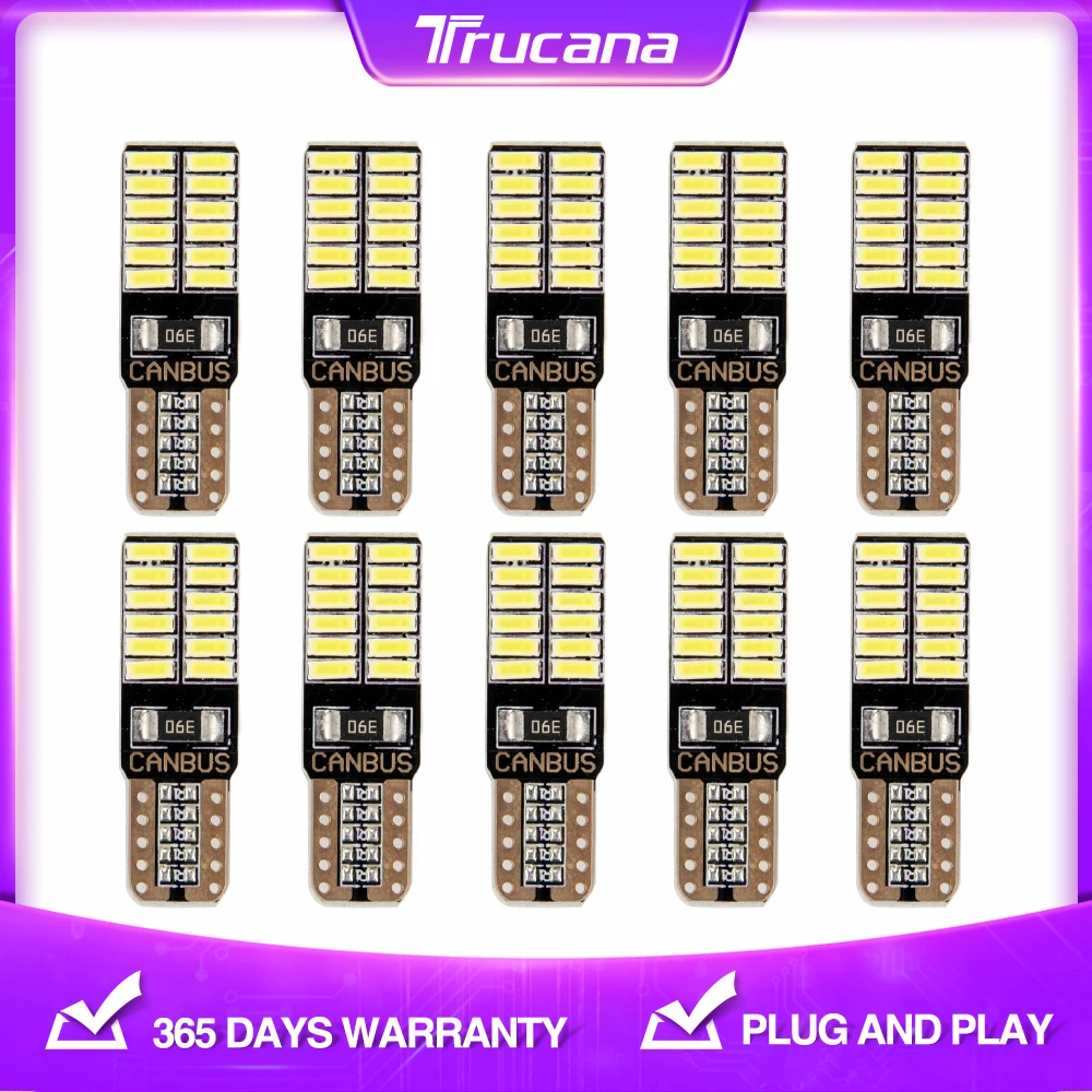 

Светодиодная лампа T10 3014, 6500 К, 12 В, Canbus