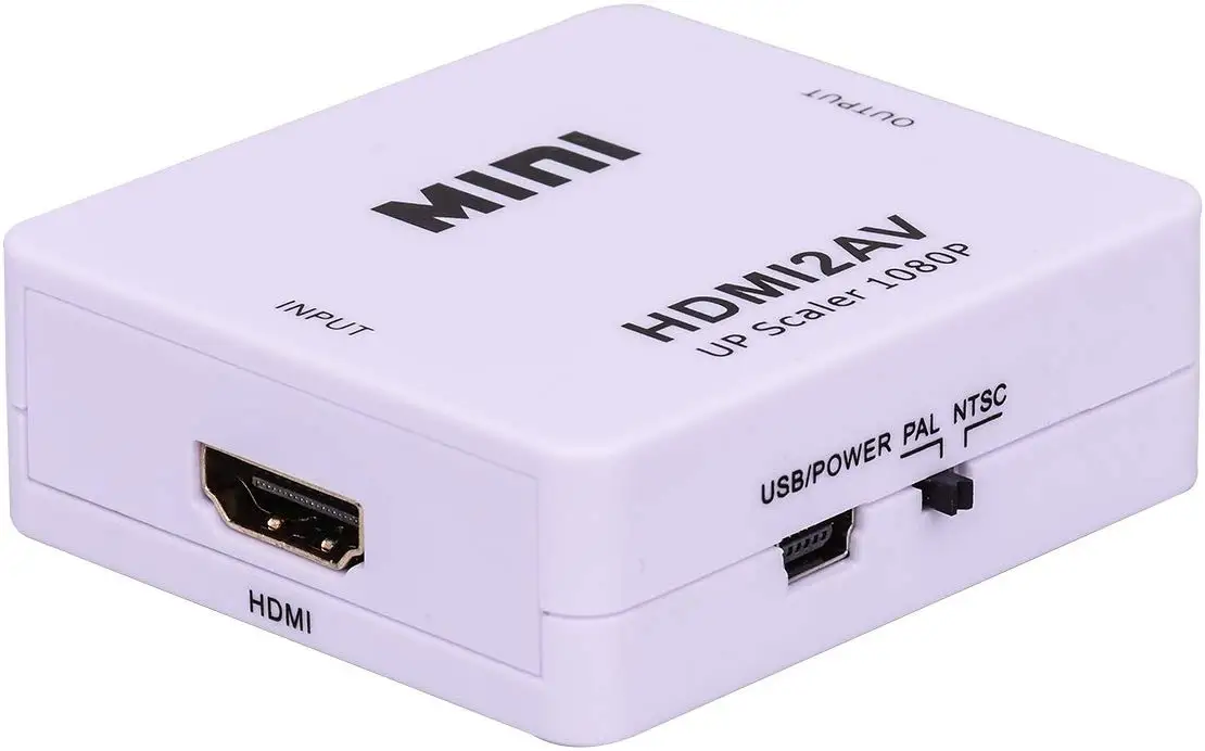 HDMI к RCA К AV 1080P 3RCA CVBs композитный видео аудио конвертер адаптер поддерживает PAL/NTSC