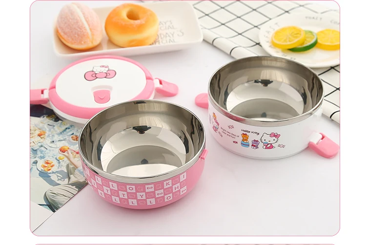 Набор коробок из нержавеющей стали с изображением дораэмона KT Микки и Минни Lancheira