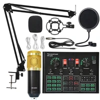 sound card v9xpro upgraded bm 800 professional studio condenser wireless microphone for gaming singing karaoke mic for pc phone