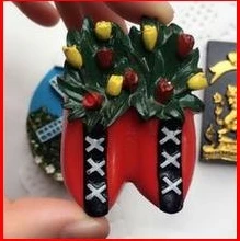 Голландская обувь тюльпан с дорожными наклейками на холодильник | Дом и сад