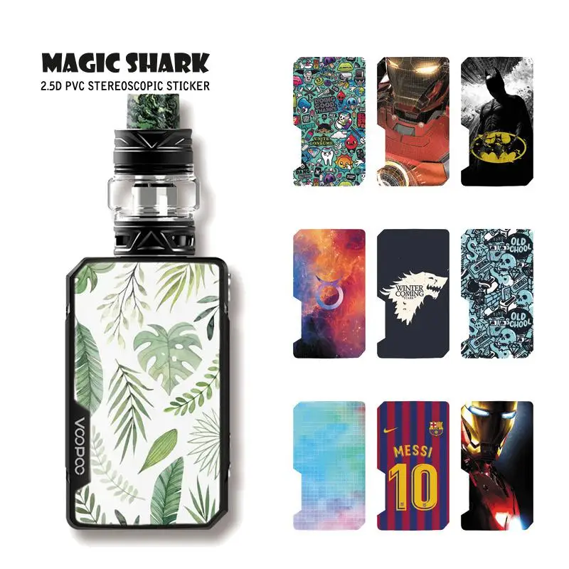 Magic Shark 2019 новинка зимы Месси Череп лист Железный человек пленка футляр для вейпа