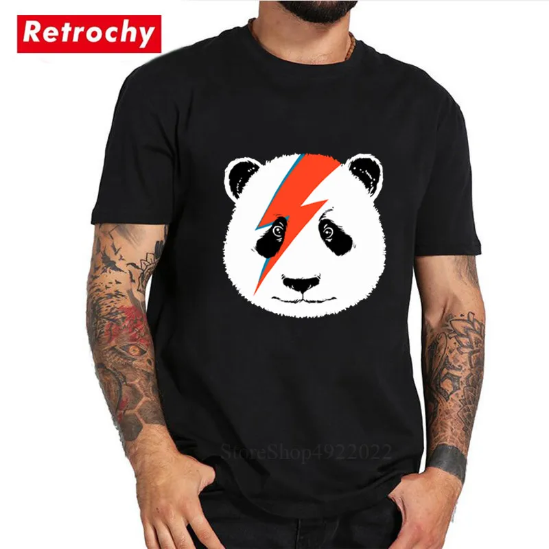 Пародия Давид панда забавная Мужская хип-хоп футболка Летняя новейшая с животным