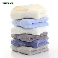 zhuo mo 2pc 3478cm140g cotton towel for home thicken terry bath towel bathroom 6 color gift absorbent cleaning cloth for adults