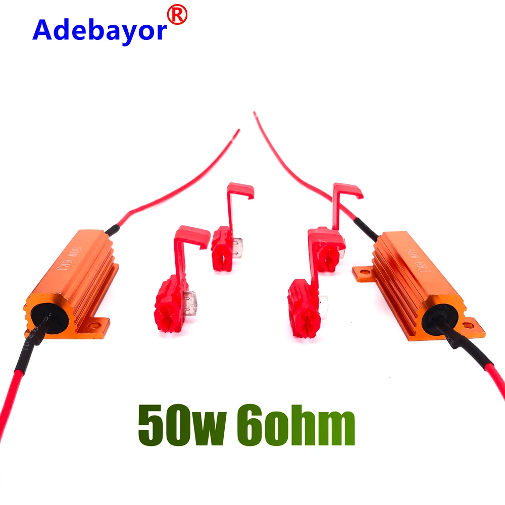 2 шт. 50 Вт 6 Ом светодиодный ная лампочсветильник воротный сигнал нагрузка